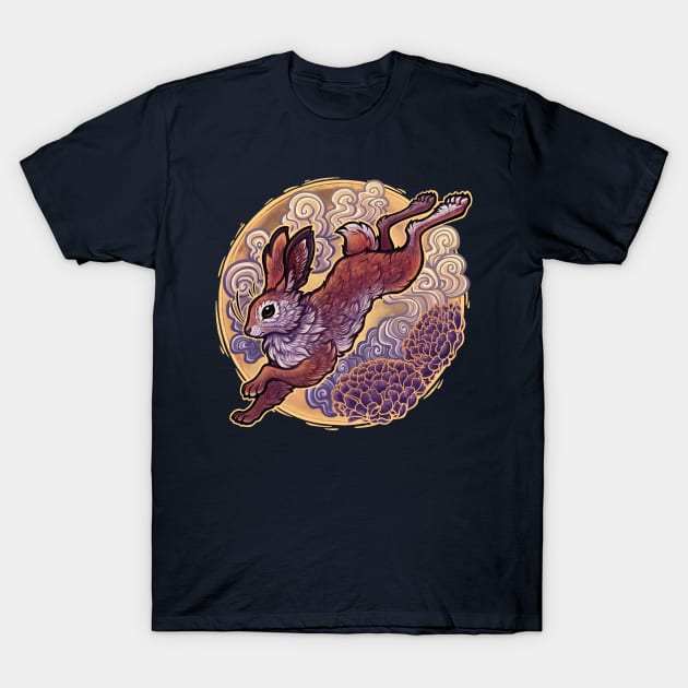 Moon Rabbit T-Shirt by DoomedDreamer